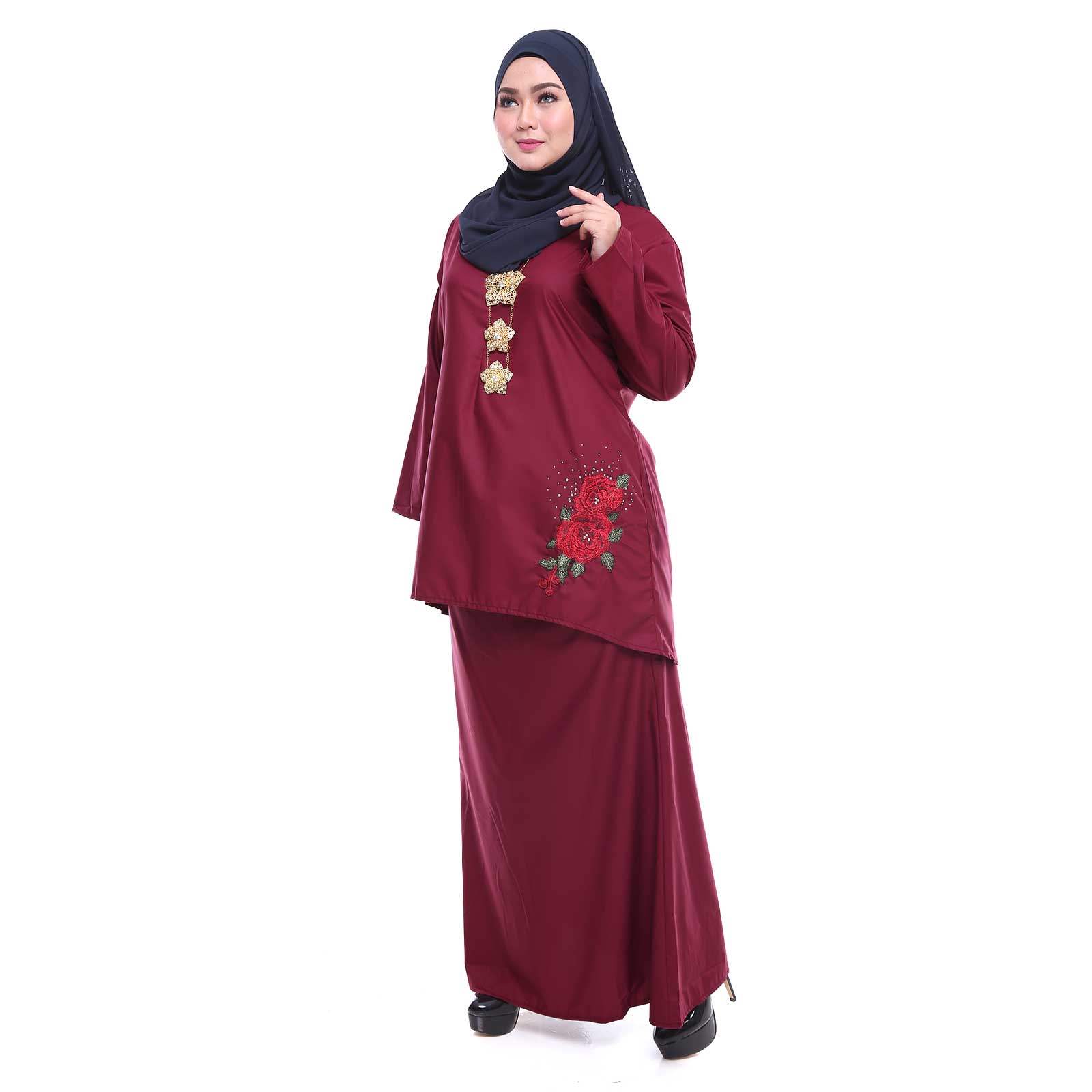 Nami Blossom kurung  modern  Malaysia Baju  Plus  Size  