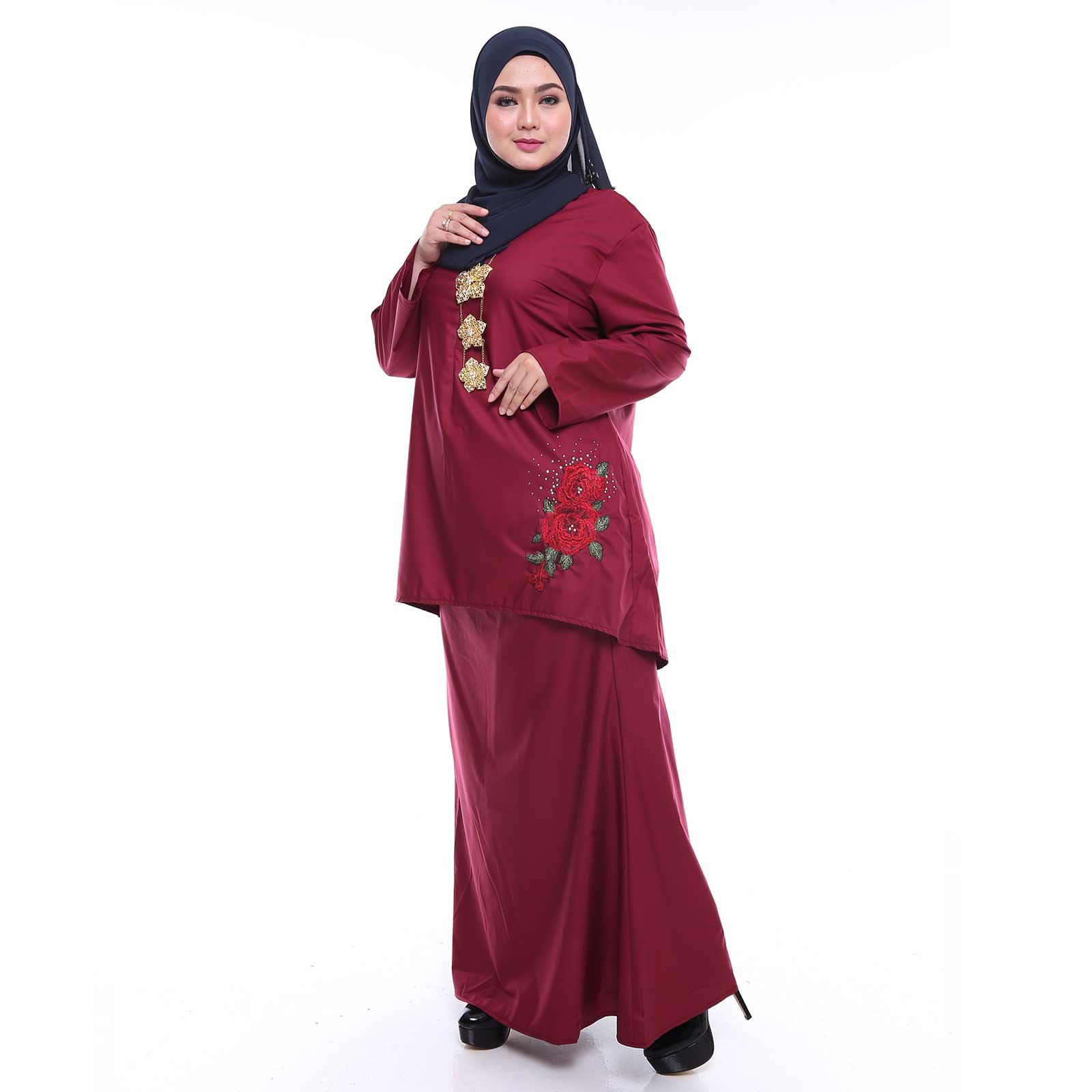 Nami Blossom kurung  modern  Malaysia Baju  Plus  Size  