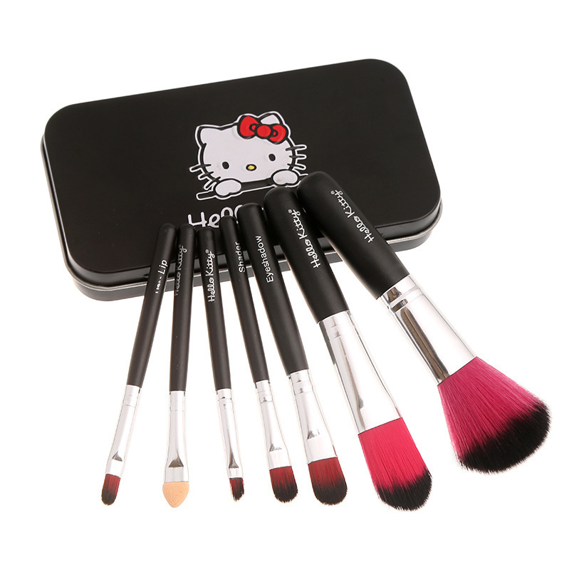 Peralatan Kecantikan Berus Make Up 7pcs Kotak Hello Kitty 