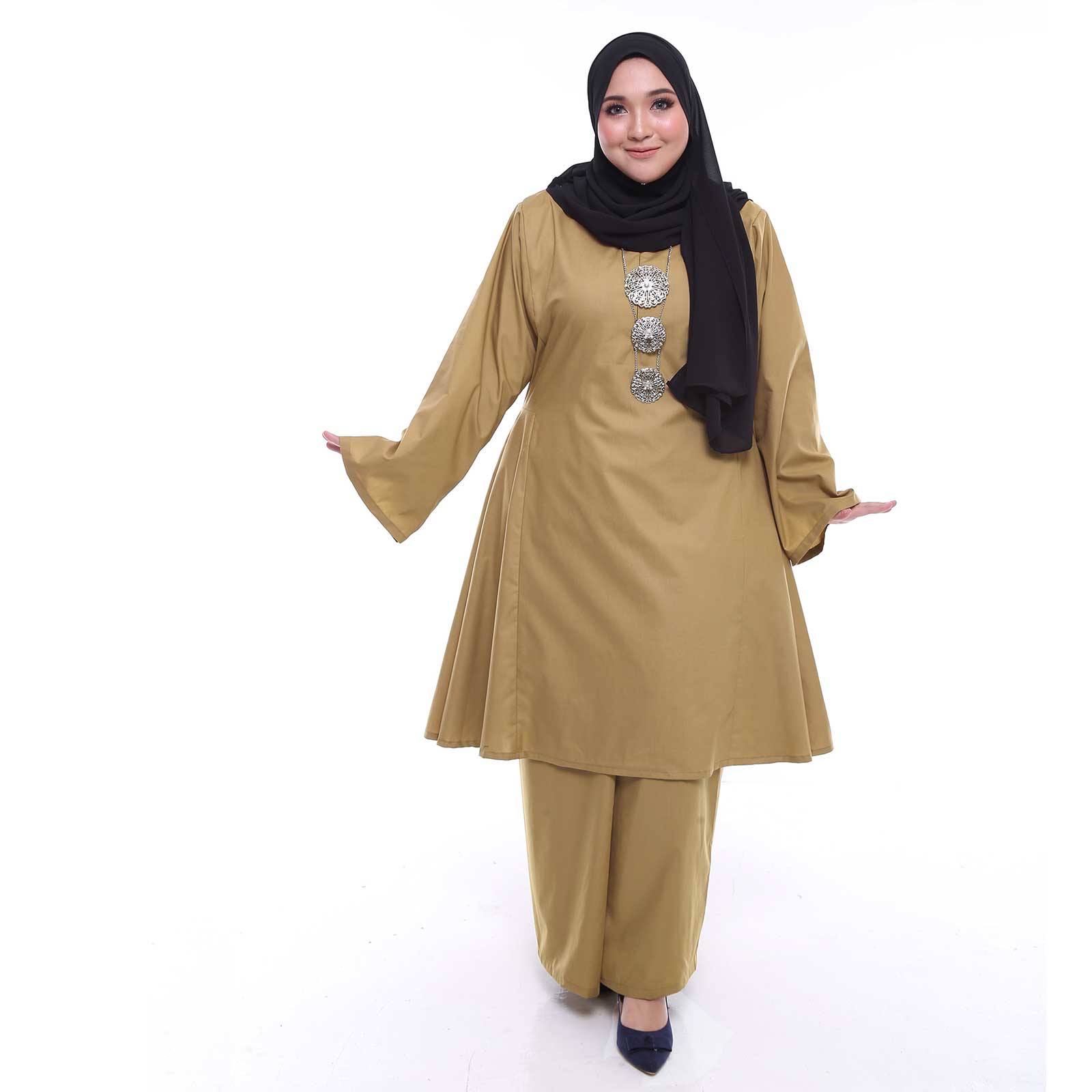  Kurung  Pahang  Riau  Plus Size Golden Brown Malaysia Baju  