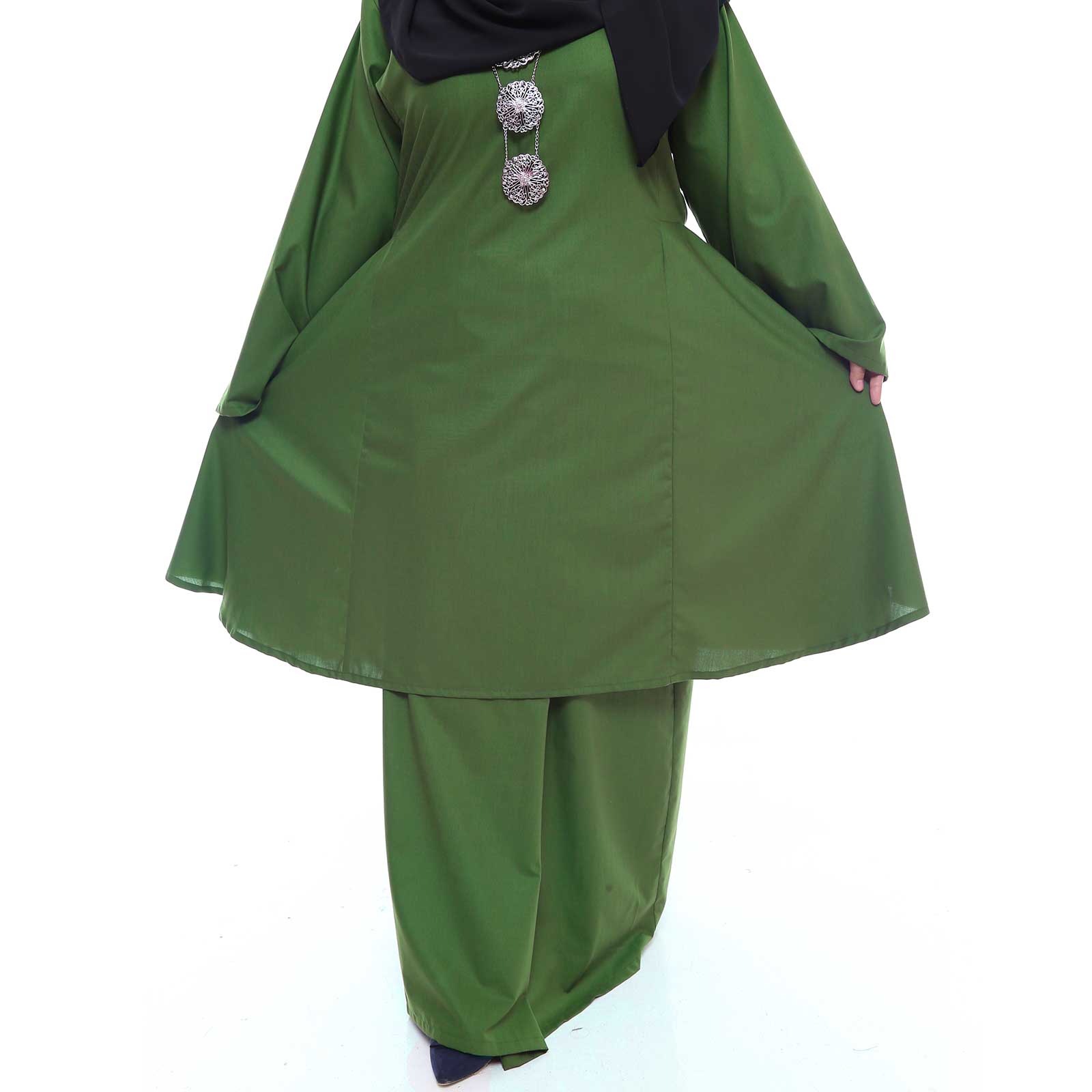  Kurung  Pahang  Riau  Plus Size Army Green Malaysia Baju  