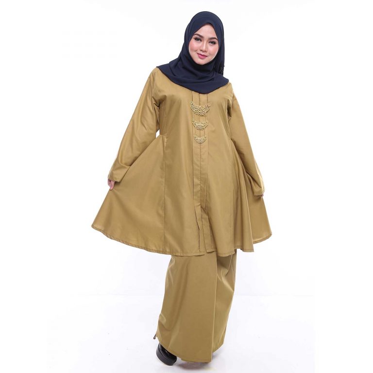 Kebarung Riau Johor Plus Size Golden Brown Malaysia 