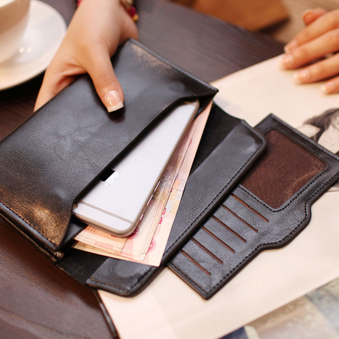 Dompet Kulit  Duit  Lelaki dan Wanita Multi Card Ultra Thin 