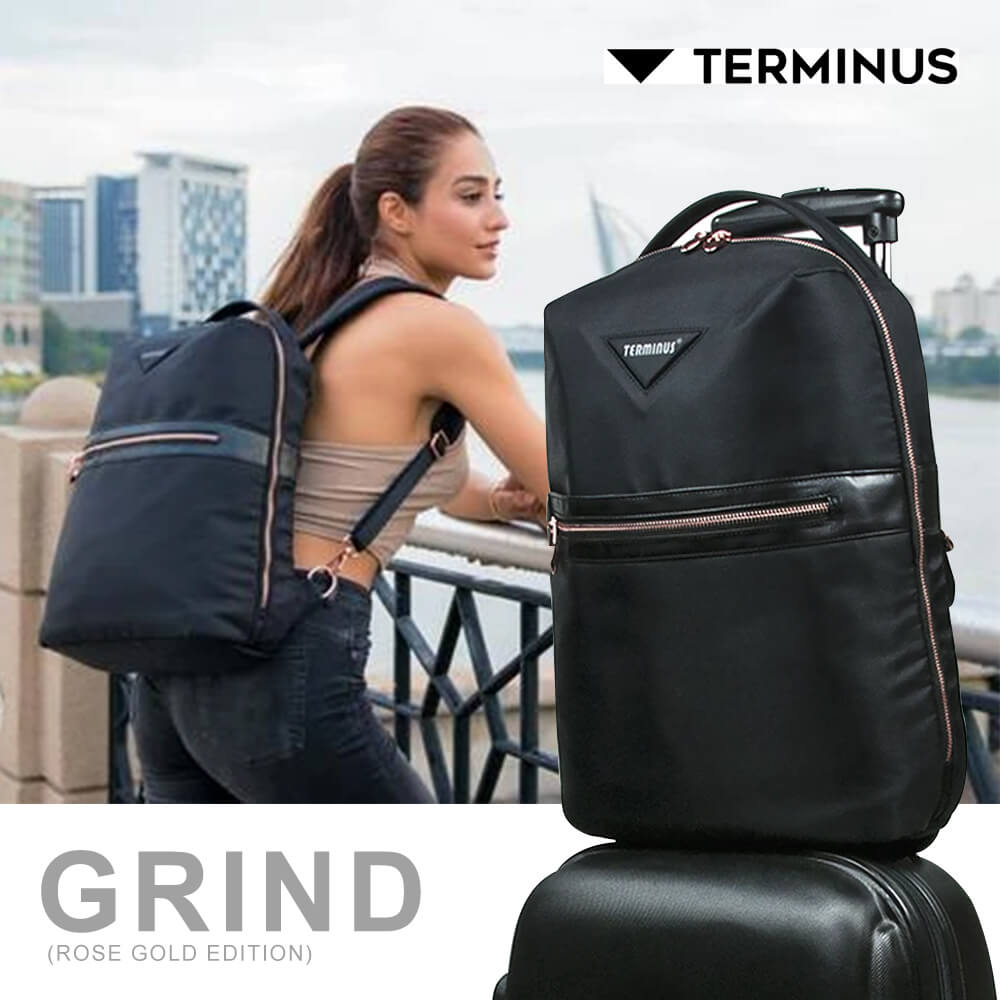 Terminus Grind Rose Gold Edition Stylist Men Women Laptop Business Bag Travel Backpack Malaysia Baju Plus Size Wanita Online Boutique Pakaian Wanita Kecantikan Beg Accesories Dan Produck